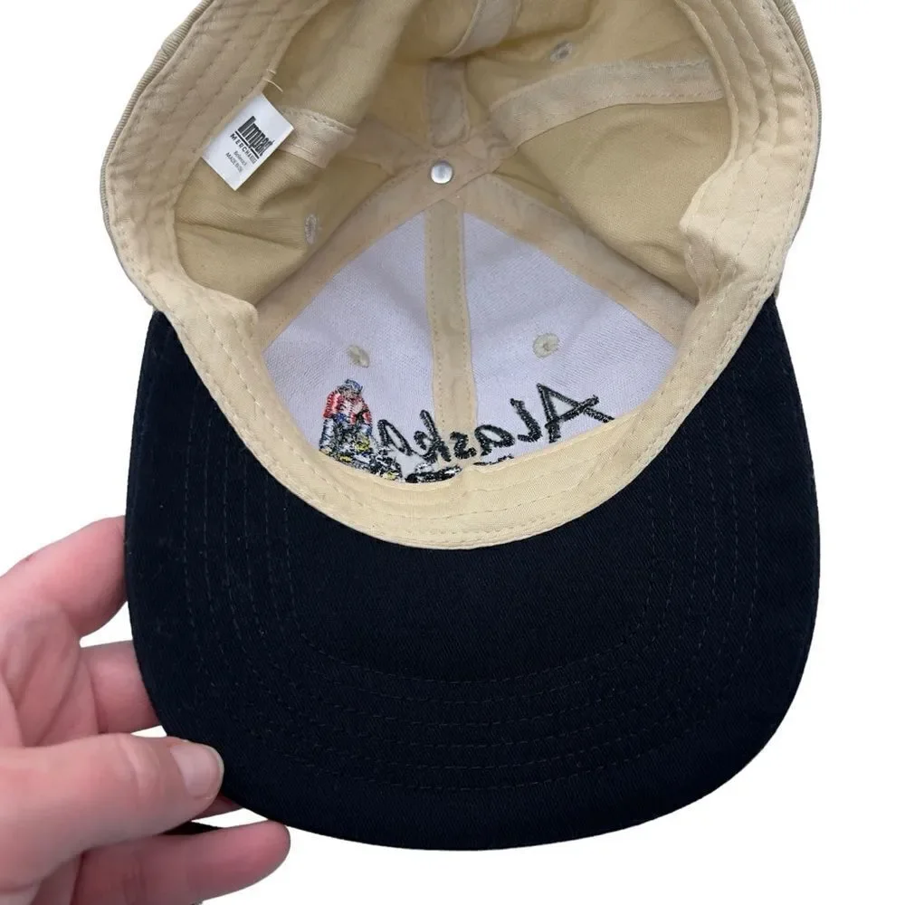 90s Hat Alaska Embroidered huskies Iditarod - Picture 12 of 13
